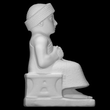 statue Gudea analyse règle sculpture calcul mésopotamie diorite Masculin assise akkadien tello neo sumerian girsu 3d print model - Mito3D