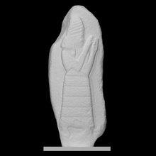 estela protetor deusa lama Varredura proteção adoração alívio fotogrametria Iraque alabastro céu gesso kassita 3d print model - Mito3D