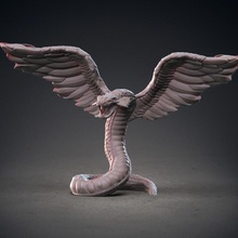 winged serpent tabletop dragons dungeons dnd couatl 3d print model - Mito3D