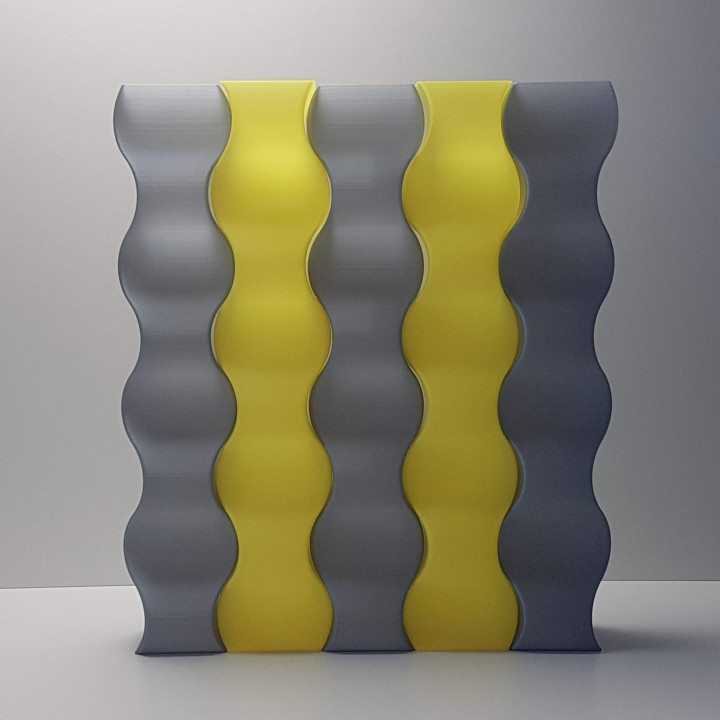 wavy vase & garden 3D print model - Mito3D
