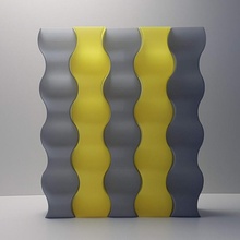 ondulato vaso giardino 3d print model - Mito3D