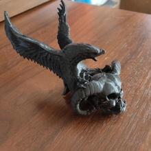 diablo cráneo águila suavizado logo suave ogro remezclar thingiverse theogre anogre 3d print model - Mito3D