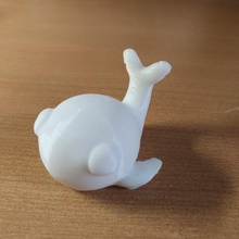 Şirin balina oyuncak 3d print model - Mito3D