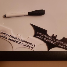imposible batman logo citas 3d print model - Mito3D