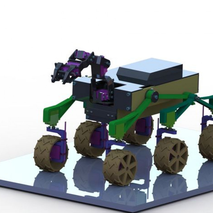 rc mars rover mk ii gadgets & electronics space nasa martian buggy spirit rocker curiosity opportunity marsmartian offorad 3D print model - Mito3D