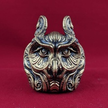 ornate owl & garden animal decorative victorian steampunk giger 3d print model - Mito3D
