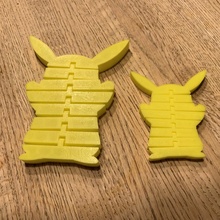 flexi Pikachu pokemon flexible 3d print model - Mito3D