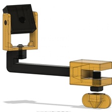 picam print bed mount build 3d printer attachment camera clamp fixing raspberrypi ender3 printbed 3d print model - Mito3D