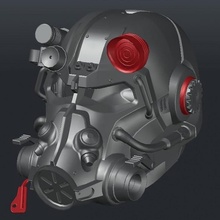 lilykill1 's t60 casco mod puntello cosplay ricaduta fallout4 armatura potenziata fallout76 3d print model - Mito3D
