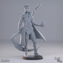 wizard tabletop fantasy human play boy mage cast castnplay 3d print model - Mito3D