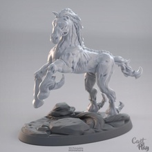 incubo cavallo tavolo animale fantasia giocare ombra notte cast 3d print model - Mito3D