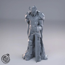 knight statue tabletop big fantasy play terrain dnd cast casntplay 3d print model - Mito3D