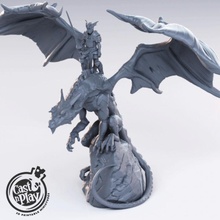 dragon rider pre-supported tabletop beast fantasy monster play wings flying cast castnplay 3d print model - Mito3D