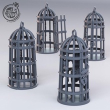 prisioner cages pre-supported tabletop dungeons fantasy play bandit d&d cast castnplay bandits 3d print model - Mito3D