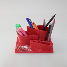 sostenedor pluma jardín titular escritorio gadgets oficina lápiz beeverycreative beethefirst clips 3d print model - Mito3D