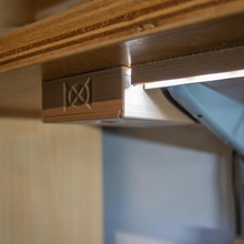 led tape lighting bar & garden shelf illumination strip housing shelving ledtapelightingbar 3d print model - Mito3D