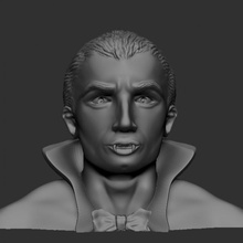 dracula bust movie vampire books monsters classicmonsters 3d print model - Mito3D