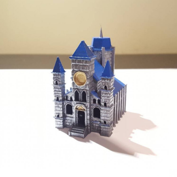 tempio miniatura leggenda zelda ocarina gioco Chiesa Cattedrale respiro 3D print model - Mito3D