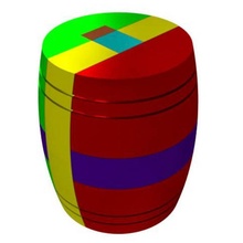 barril rompecabezas cerebro entrelazado 3d print model - Mito3D