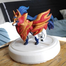 zamazenta Pokémon ventilador arte figura estatueta lendário figuras espada escudo 3d print model - Mito3D