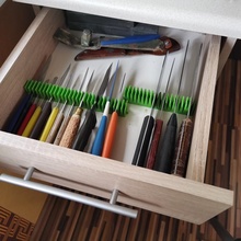 facas ficar pé organizador jardim cozinha 3d print model - Mito3D