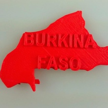 map burkina faso education 3d print model - Mito3D