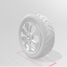 borde neumático ruedas vehiculos dunext aurikadesign 3d print model - Mito3D