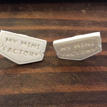 mini factory cufflinks 3d print model - Mito3D