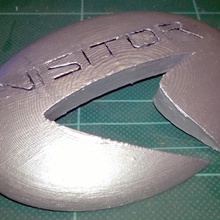 starfleet visitor badge star trek picard fan art cosplay startrek tng jeanlucpicard 3d print model - Mito3D