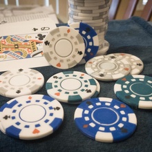cassino pôquer salgadinhos brinquedos jogos lasca 3d print model - Mito3D