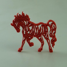 tribal horse & garden 3d print model - Mito3D