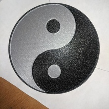 ying yang portavasos jardín práctico multimaterial 3d print model - Mito3D