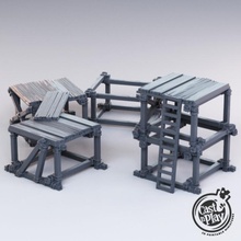 échafaudages pre supported table fantaisie jouer dnd jeter échafaudage castnplay 3d print model - Mito3D