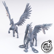 pegasus pre-supported tabletop fantasy play horse dnd cast excellent castnplay 3d print model - Mito3D
