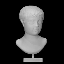 Marmor Porträt Büste Junge Scan Haar römisch Skulptur getroffen Photogrammetrie fragmentarisch ad cc0 first century 3d print model - Mito3D