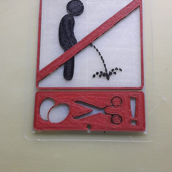 pee prohibited pinkeln verboten peeprohibited 3D print model - Mito3D