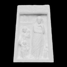 funerario stele lisandra scansione greco romano ellenistico Grimani infermiera 3d print model - Mito3D