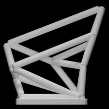 Richard diácono casa versão Varredura moderno escultura Peru aço Istambul 3d print model - Mito3D