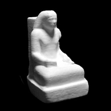 seduto scriba british museum londra scansione antichi art egitto storia scultura museo britishmuseum faraone 3d print model - Mito3D