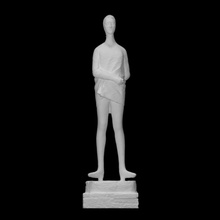 schaatsenrijdster scan man sculpture bronze park belgium antwerp 3d print model - Mito3D