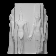 sculpture king thutmose iii scan ancient egyptian people stone relief multisided 3d print model - Mito3D