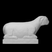 figure ram scan animal sculpture stone tomb marble tang mausoleum spirit-way animalguardian 3d print model - Mito3D