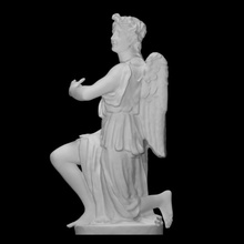 inginocchiato angelo scansione decorazione medievale scultura marmo Rinascimento Chiesa Firenze Italia porta candele massa Cristo altare simbolismo 3d print model - Mito3D