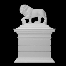 lion alicante scan statue podium 3d print model - Mito3D