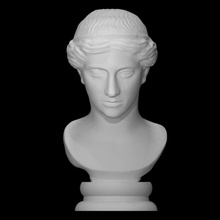 Artemis ariccia qualidade Varredura fracasso deusa grego cabeça retrato escultura mulher mármore cópia Adriano 3d print model - Mito3D