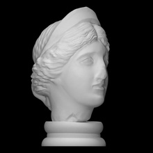 juno scan female goddess head mythology portrait marble 2nd-century 3d print model - Mito3D