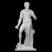 tiberius gladiator scan 3d hero leader roman sculpture marble emperor male nude photogrammetry naples full-figure 3d print model - Mito3D