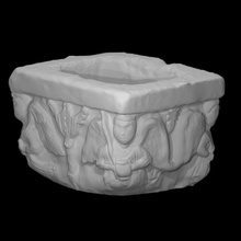 Fonte figuras anjos Varredura pedra mármore Igreja figurativo mirante batismo retratos santo pietro 3d print model - Mito3D