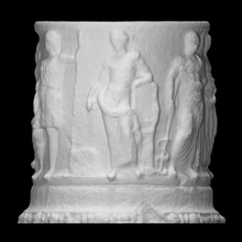 puteal ilave taramak Tanrı tanrıça mitoloji Roma heykel Su mermer mecazi 1st century well head 3d print model - Mito3D