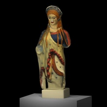 chios kore scan figure greece lady marble athens acropolis 3d print model - Mito3D